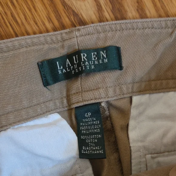 Lauren Ralph Lauren Petite Tan Trousers - Picture 2 of 5